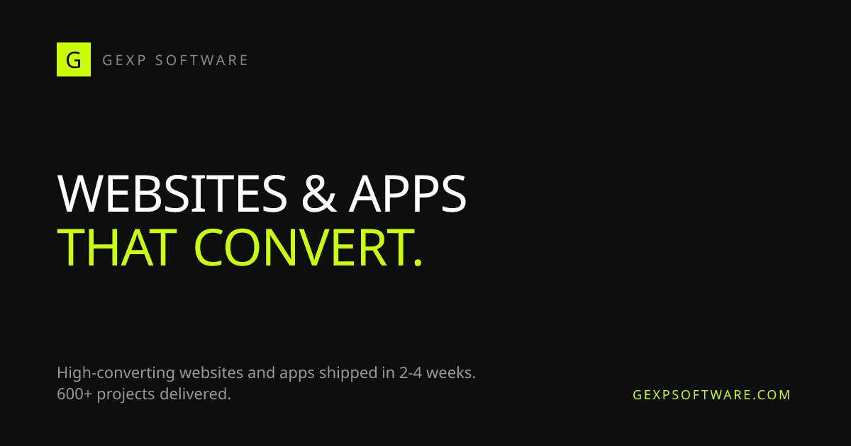 GEXP Software | Costa Rica-Based Websites & Apps That Convert