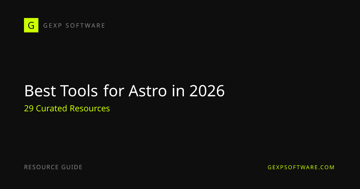 Best Tools for Astro in 2026