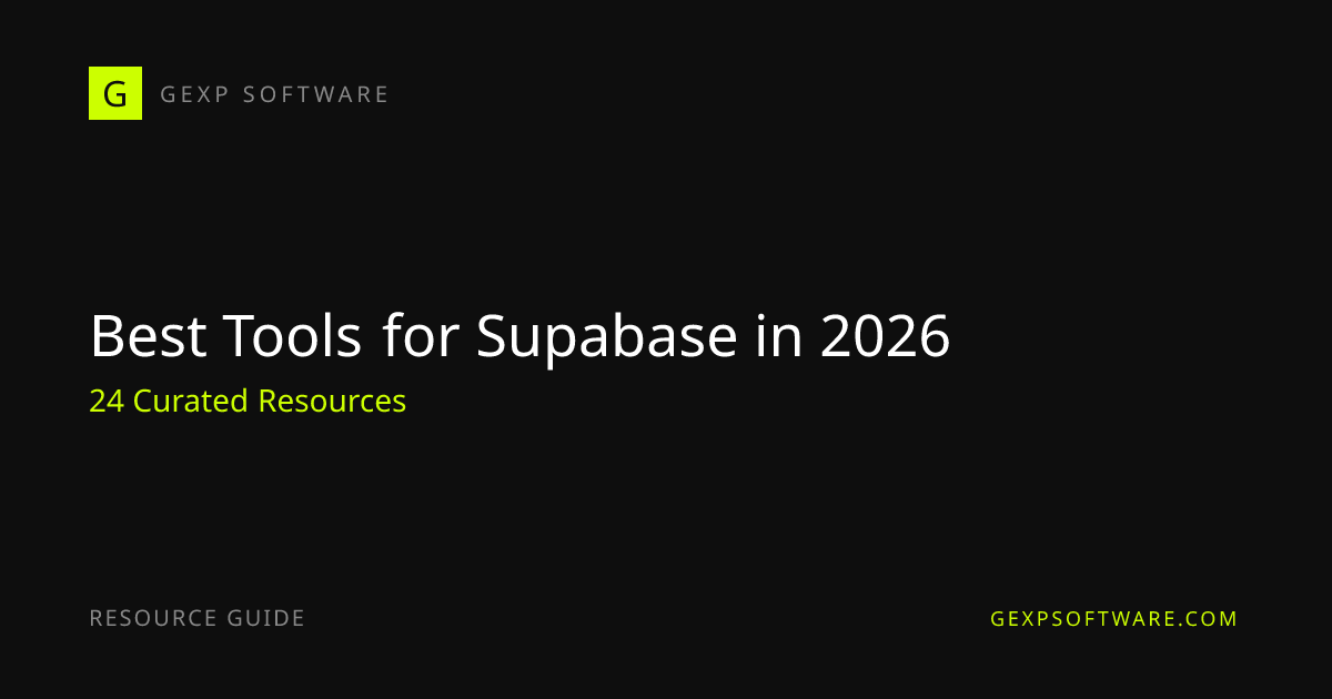 Best Tools for Supabase in 2026